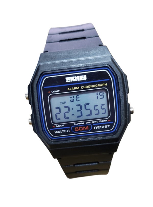 SKMEI 1412 NEGRO – Reloj Digital para Mujer, Retro, Resistente al Agua y Funcional - Imagen 4
