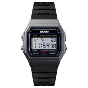 SKMEI 1412 TITANIUM – Reloj Digital para Mujer, Retro, Resistente al Agua y Funcional